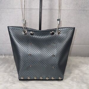 Hardware by Renee Metallic Gray Tote Bag